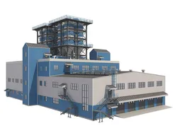 Industrial Building 2 Low-poly 3D model