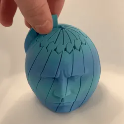 La Bola Antiestrés Giratoria Cabeza de Roca - Modelo de impresión 3D gratuito