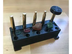 Lapidary Dop Epoxy Curing Station Rack Holder with Gemstone Tray