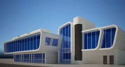 Mall - Shopping center Low-poly 3D model