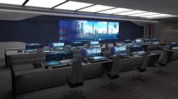 modern control room 3D model
