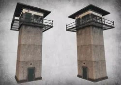 Prison Tower Low-poly 3D model