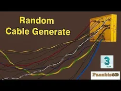 Random Cable Generate for 3Dsmax 3D model