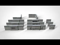 sci-fi Architecture kitbash 15 3D model