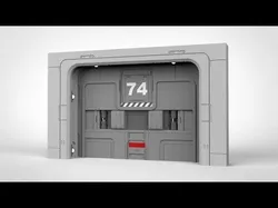 sci fi door 17 3D model