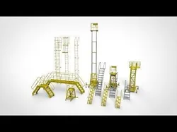 sci-fi stairs 4 3D model
