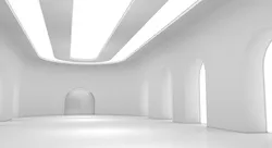 Sci Fi Warehouse Low-poly 3D model