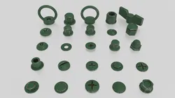 Screws green old
