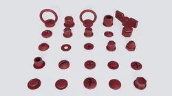 Screws red old