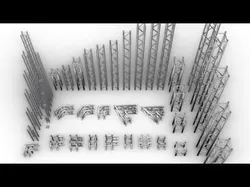 Square Truss Standard Collection - 24 PCS Modular 3D model