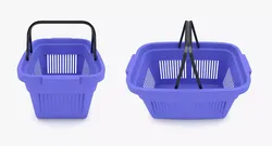 Supermarket - Plastic Shopping Basket 3D model