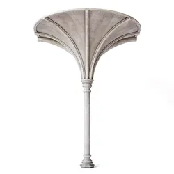 Throne Room Pillar Ceiling Side 3D model
