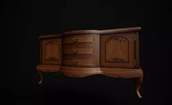 Victorian Chest Of Drawers 3D model