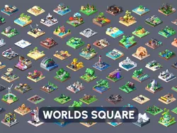 Worlds Square Low-poly 3D model