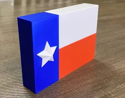 3D State of Texas Flag (Lone Star State Flag)