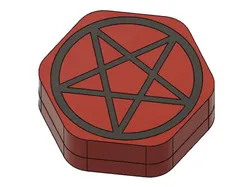 7 Die pentagram inlay dice box