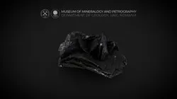 Black Calcite from Herja mine (rhombohedrons)