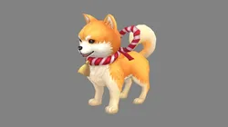 cartoon akita inu - shiba dog