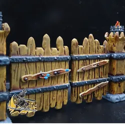 Coarse wooden palisade