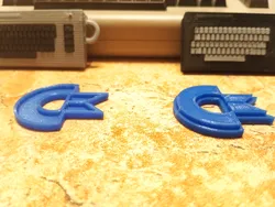 Commodore logo deboss/emboss variants