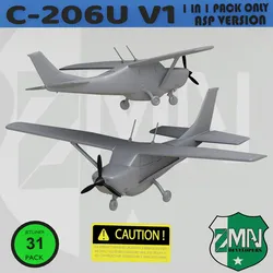 Drones & Aircraft STL تنزيل - طراز C-206U (Single ASP) طراز B - Z-MAN DEVELOPERS