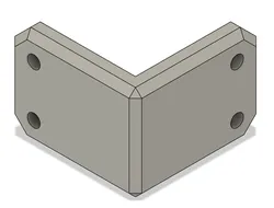 Heavy Duty Corner Mount Bracket 40x40 – Reinforced Angle Support STL
