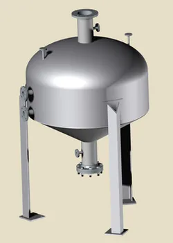 Hopper of polymerization for plastics processing industry