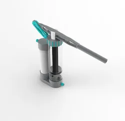 Human-powered water purification filter