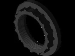 Plastic nut for lamp