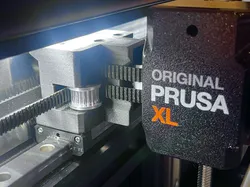 Prusa XL modified Left and Right Y-Carriage for Toothed Idlers Pulleys with 10mm width (for new O-Rings / Washers)
