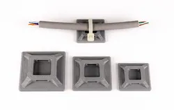Simple zip tie cable mount holder