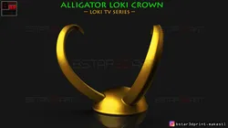 alligator loki crown - loki tv series 2021 3d print model 3D Print Model in Toys 355261