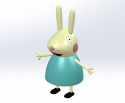 Characters & Creatures STL indir - Rebecca Konijn, Peppa's vriendin - Edna Lab
