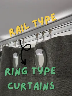 Curtains Hook - Rail to Ring Type