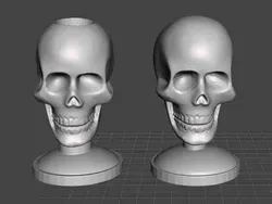 Home Decorations & Ornaments STL Download - skull pen holderby celticverse