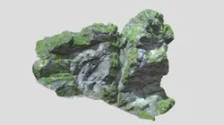Mossy Forest Rock Cliff Scan