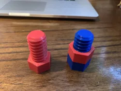 Nut and Bolt (optimized for 3D printing)