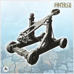 Other STL Download - Fantasy medieval catapult decorated with skulls with chain (by Hartolia Miniatures