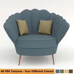 sofa chair pbr multiple colors Free