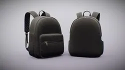 Black Urban fabric Backpack
