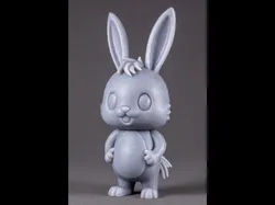 Cute Cartoon Easter Bunny Figure