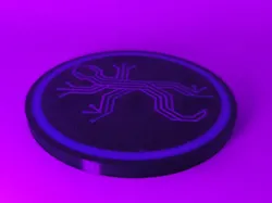 Cyberpunk Gecko Coaster
