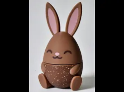 Easter Bunny Cute Egg Character