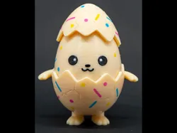 Easter Cracked Egg Figure
