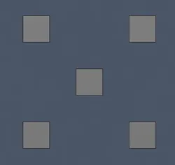 First Layer Test - Quick 5 squares (100/200/300 mm) Calibration