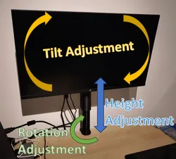 Fully Printable Monitor Stand - Height, Rotation and Tilt Adjustment - VESA 75 & 100