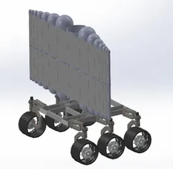 Lunar Torch with inflatable structure