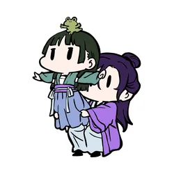 Maomao & Jinshi with Frog | The Apothecary Diaries | Iconic Scene Keychain