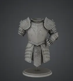 Medieval Knight Armour Bust – Detailed Plate Armour