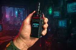 Meshtastic Faketec "Copywolf" modular Cyberpunk style node